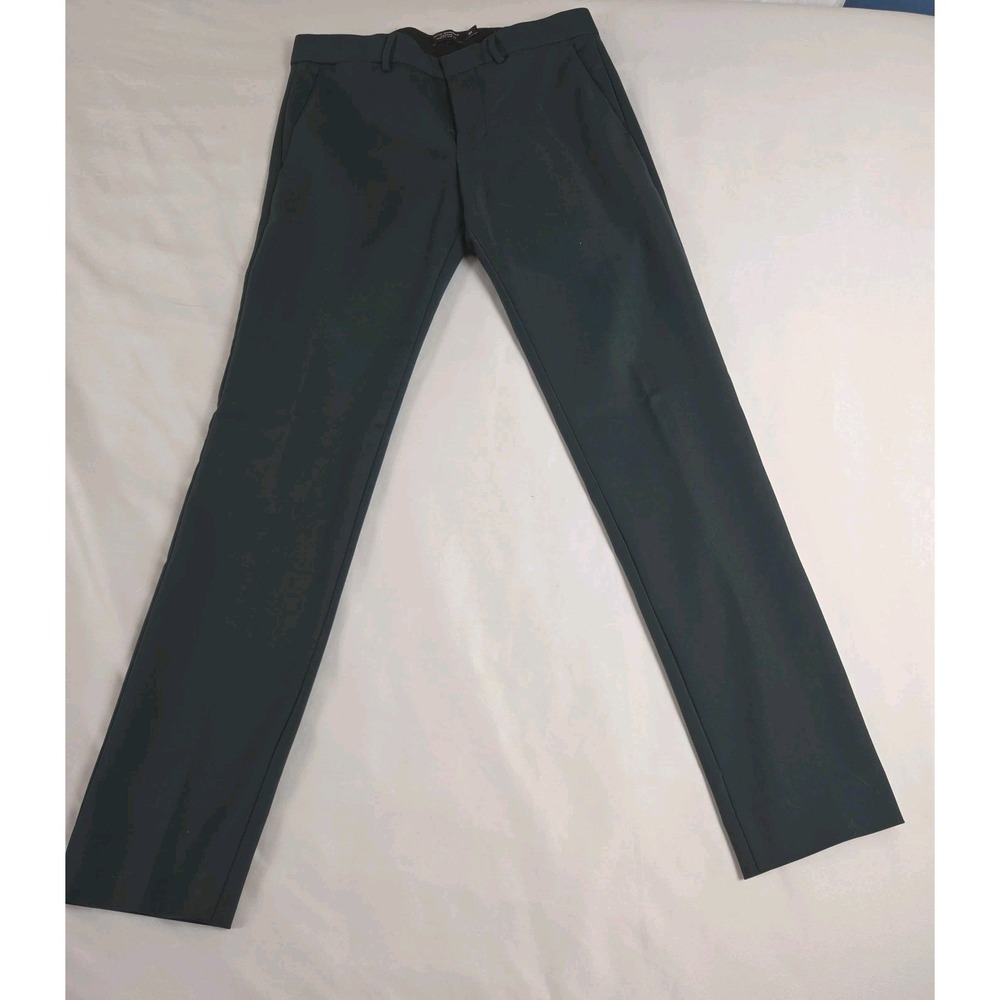 Club Monaco Connor Modern Slim Fit Dress Trousers Green Size 30 31×31